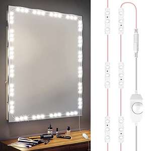Amazon: Luces LED para Espejo Autoadheribles Intensidad Regulable (60 LEDs), Espejos de Maquillaje y Espejo para Baño (2.9 metros)