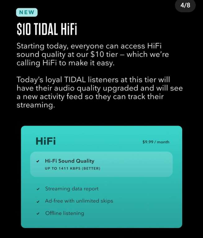 Cambios en TIDAL: acceso a HiFi a mitad de precio y posible plan gratis