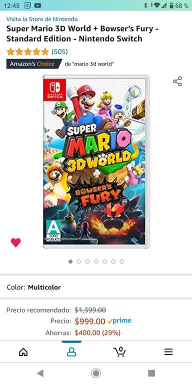 Amazon: Super Mario 3D World + Bowser’s Fury