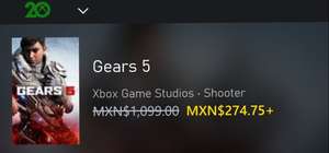 Microsoft store: Gears of War 5 (Ediciones juego del año, standar y expansión destrozacolmenas)