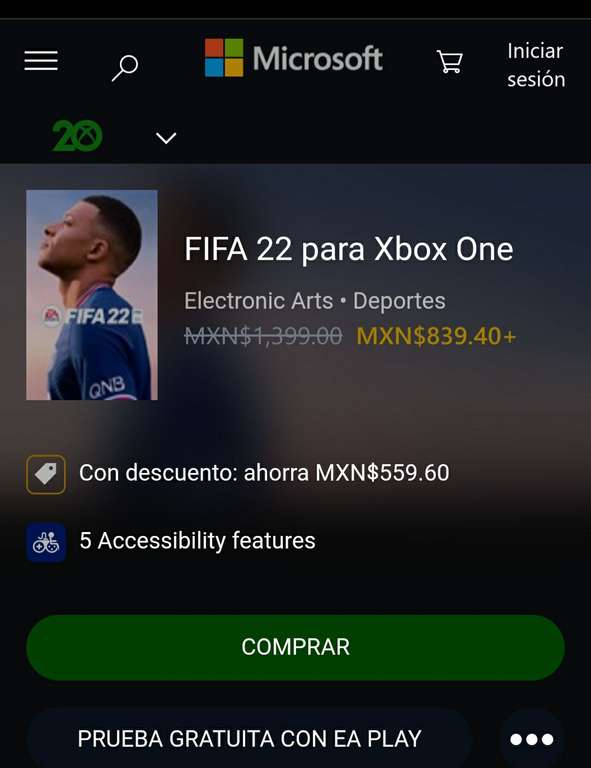 FIFA 22 Xbox One | Microsoft store