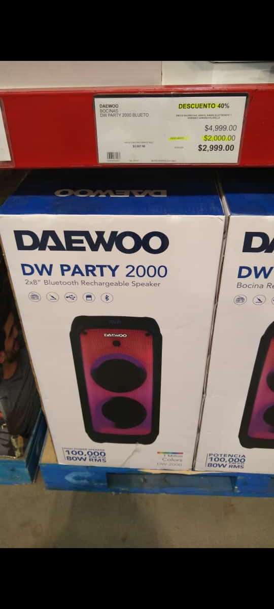 Bocina daewo dw party 2000 city club villahermosa - promodescuentos.com