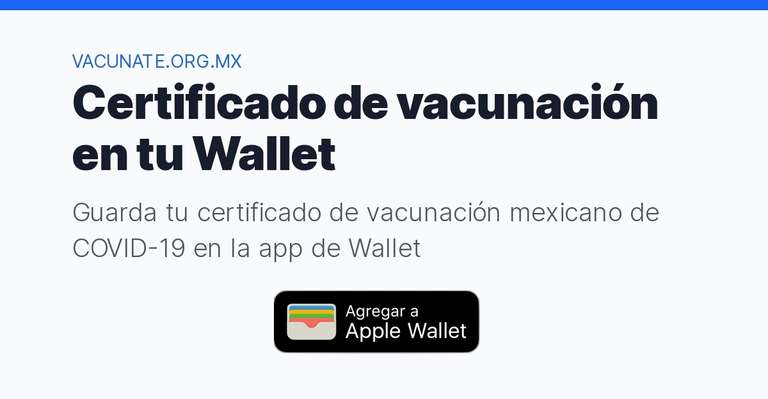 Certificado de Vacunación COVID en tu Apple Wallet