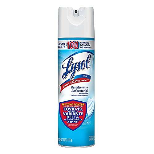 Amazon: Lysol Aerosol Desinfectante para Superficies, Aroma Crisp Linen, 475g, Planea y ahorra