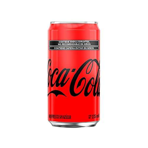 Amazon: Coca cola sin azúcar 12pzas