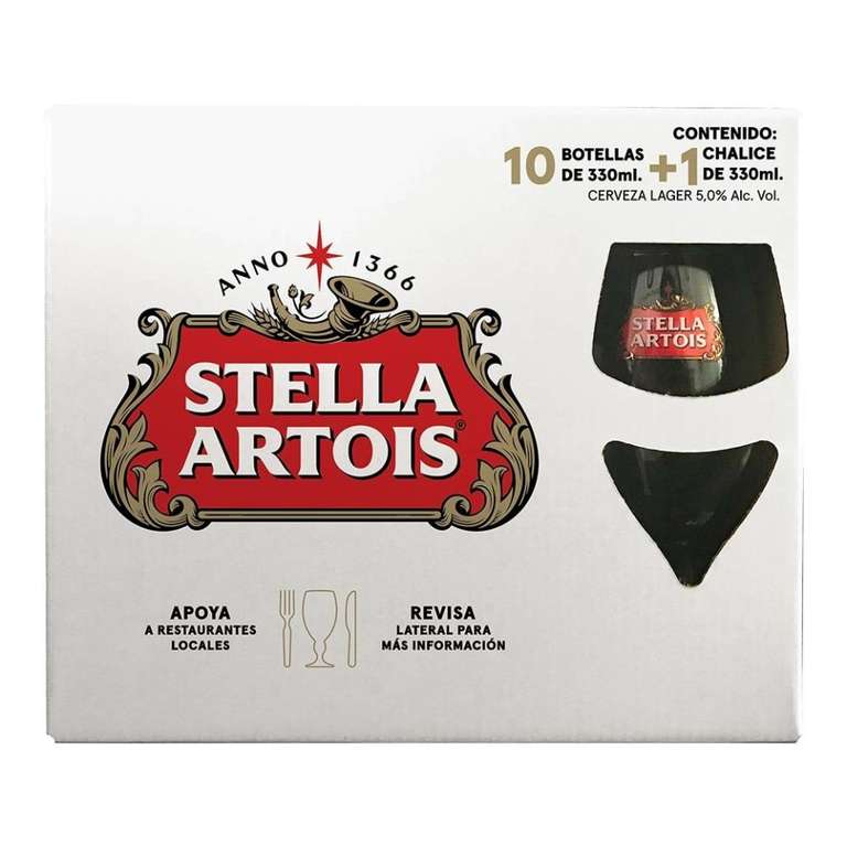 Walmart: Stella Artois 10x330ml + Chalice - En sucursal