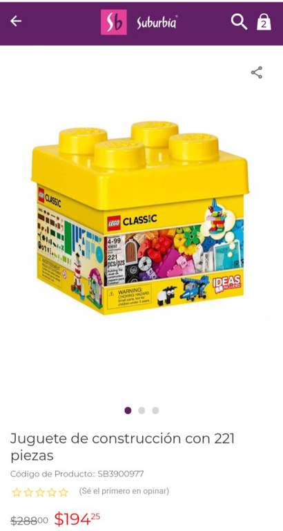 Suburbia: Lego Classic 221 piezas
