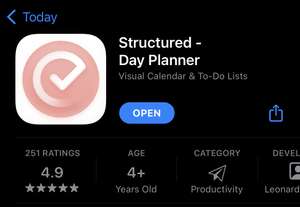 App Store: GRATIS por 24 horas : Structured Pro -