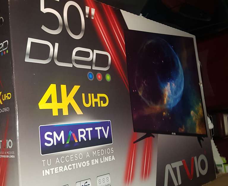Bodega aurrera :Pantalla atvio 50 pulgadas 4K Smart tv