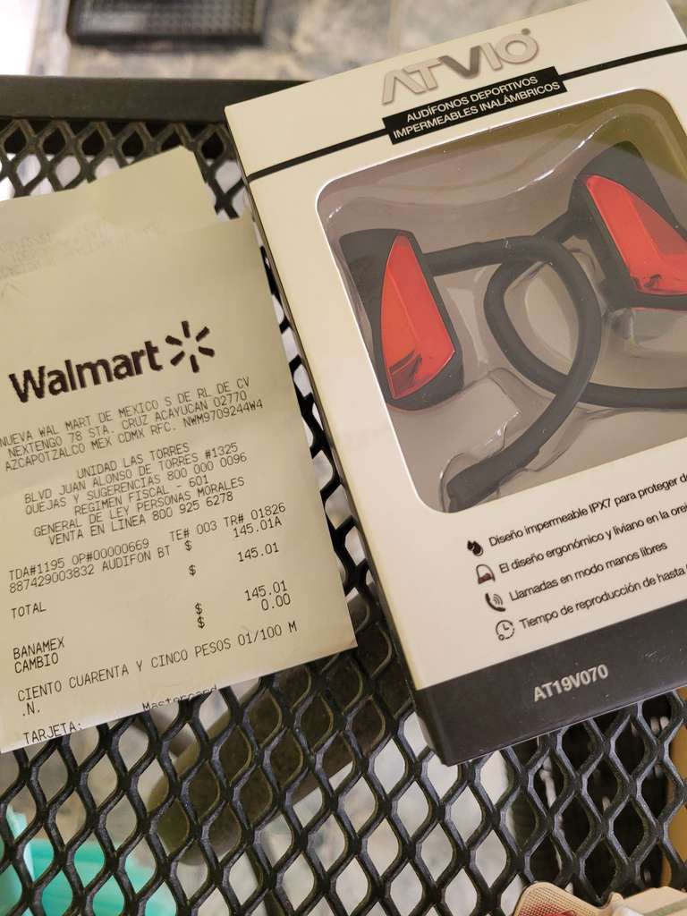 Walmart Atvio audifonos deportivos inalambricos - promodescuentos.com