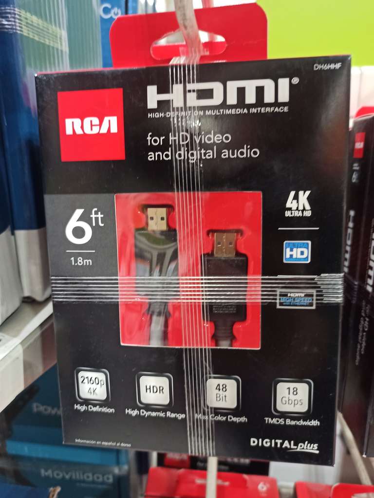 Chedraui: Cable HDMI RCA 4K 1.8 mts