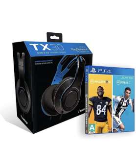 Amazon: Audífonos con micrófono Voltedge TX30 + FIFA 19 + MADDEN NFL 19 - PlayStation 4 - Bundle Edition