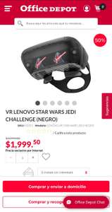 Office Depot: VR LENOVO STAR WARS JEDI CHALLENGE (NEGRO)