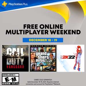 PlayStation: Multiplayer GRATIS sin Membresía Plus [PS4/PS5] (18 y 19 de diciembre)