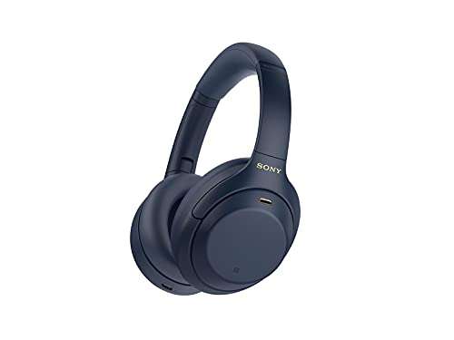 Amazon: Sony WH1000XM4/L Audífonos inalámbricos con Noise Cancelling, Azul, Grande