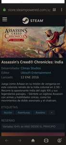 Steam: Assassin's Creed Chronicles: India