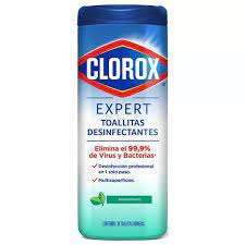 SORIANA. Toallitas Desinfectantes Clorox Expert Fresco (bote) 30 Un
