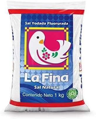 Amazon: La Fina Sal Natural Yodada Fluorurada, 1 kg