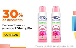 Chedraui: 30% de descuento en desodorantes en aerosol Obao y Bio