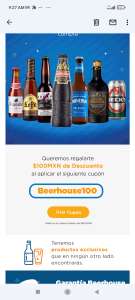 Beerhouse: Descuento de toda la tienda de $100 con mínimo de compra de 800 con envío gratis