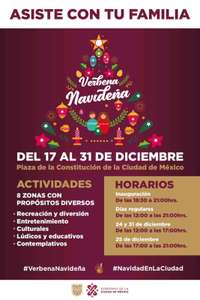 Gobierno CDMX: Verbena navideña en Zócalo GRATIS juegos, teatro, árbol navideño y más…