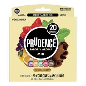 Walmart: Condones prudence 40 piezas, mix sabores.