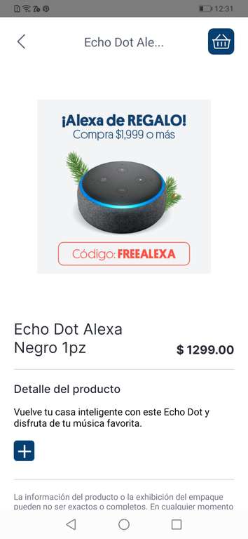 JOKR: Alexa echo dot 3 gratis en la compra de $1999