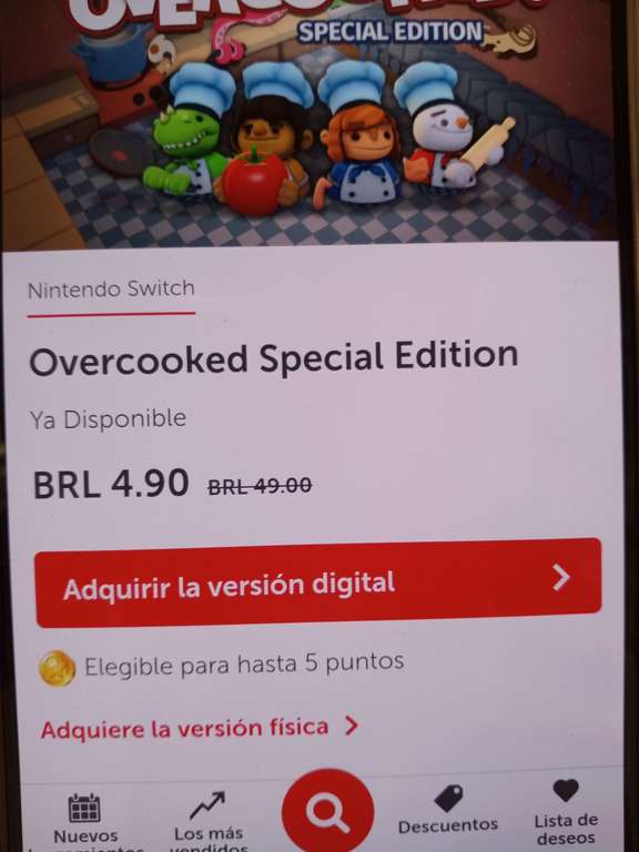 Nintendo eShop Brasil: Overcooked Special Edition
