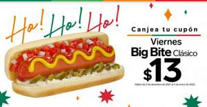 Cupón 7-Eleven Viernes de hot dog Big Bite a $13 pesos