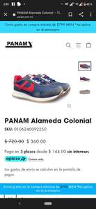 Panam: Calzado seleccionado al 50% | Ejemplo: PANAM Alameda Colonial