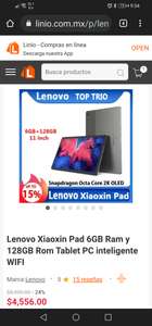 Linio: Tablet lenovo 11p 6g 128 almacenamiento