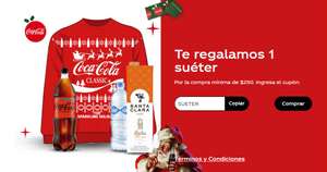 Coca Cola: Cupón SUETER O MALETA en la compra de productos Coca Cola