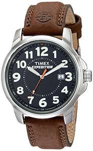 Amazon: Timex T40051 Expedition Metal Field Reloj con correa de cuero marrón para hombre