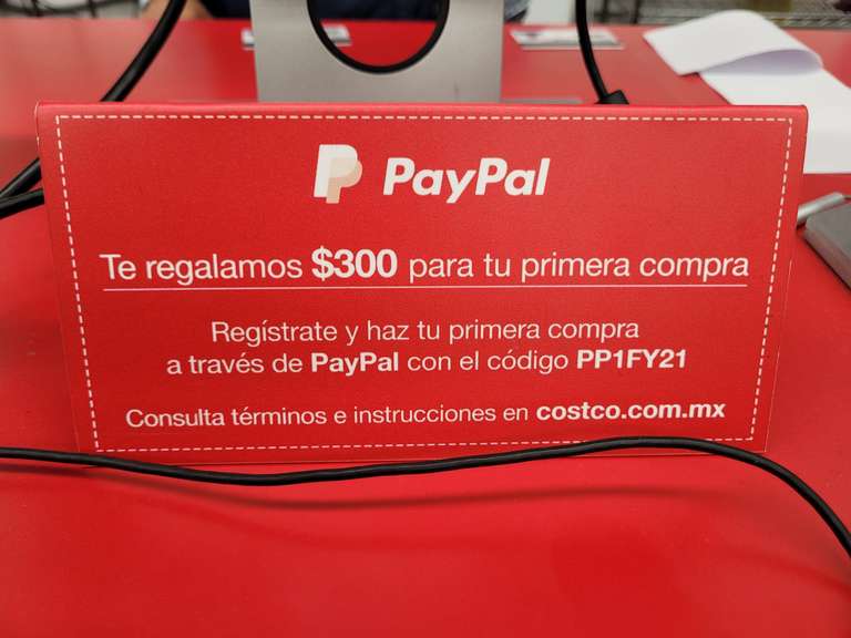 Paypal+Costco: $300mxn en primer compra o $200mxn con otra forma de pago