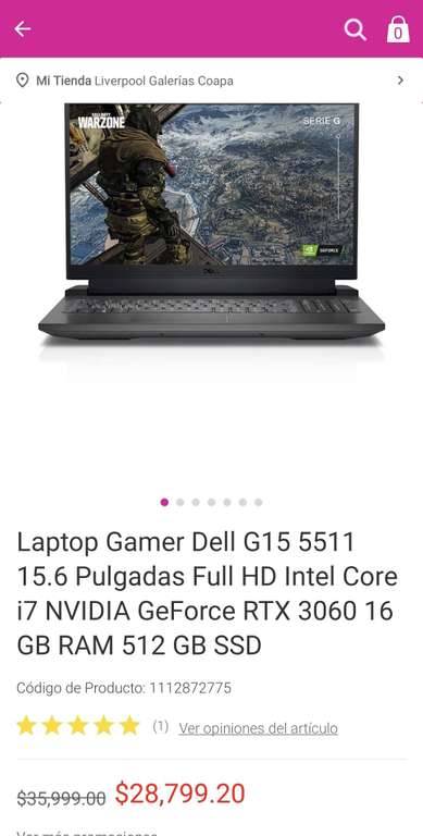 Liverpool: Laptop Gamer, Dell G15 5511/15