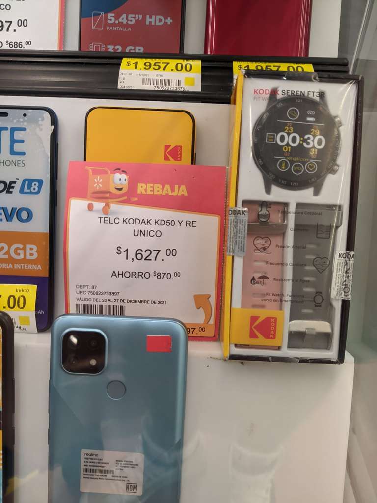 Kodak FT3R: Características precio y diseño del smartwatch