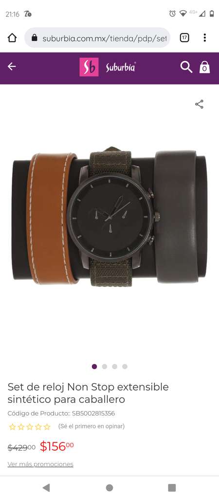 Suburbia: Set de reloj NonStop para caballero - promodescuentos.com