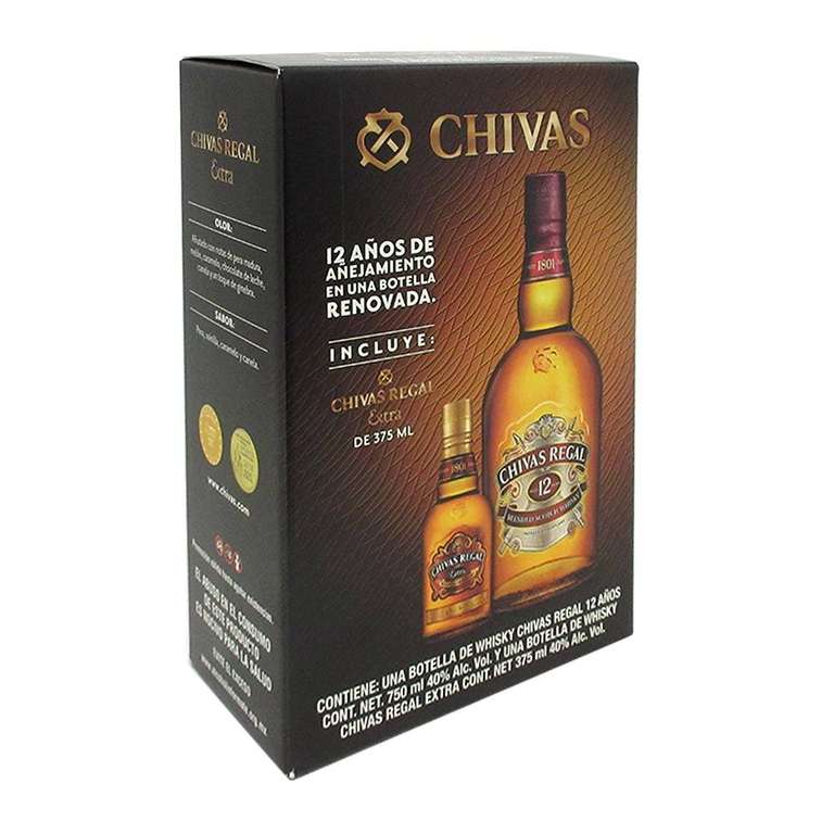 Walmart: Whisky Chivas Regal 12 años 750 ml más 1 botella Chivas Regal de 375 ml