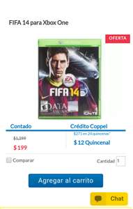 Coppel: Fifa 14 para Xbox One a $199
