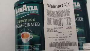 Walmart: Café Lavazza descafeinado a $29.01