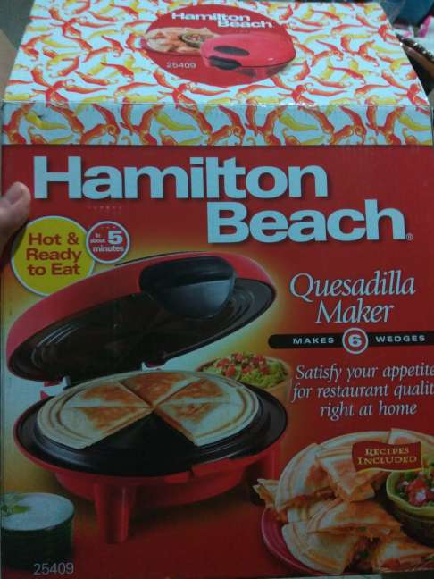 Walmart Cuajimalpa: Hamilton Beach Quesadilla Maker $199.01 y Cortinero de lujo $39.01
