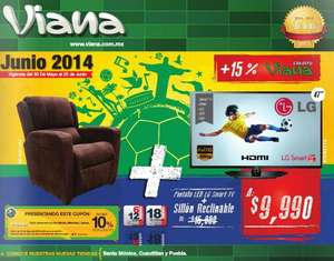 Viana: LED Smart TV LG de 47” + sillón reclinable $9,990 + 10% de descuento