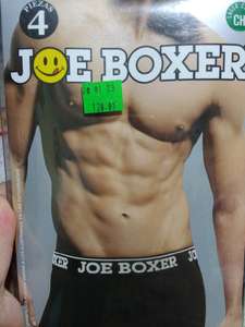 Walmart Aeropuerto: 4 boxers Marca JoeBoxer