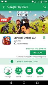 Google Play: Juego GRATIS SURVIVAL ONLINE