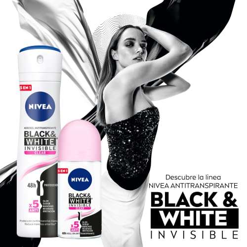 Amazon: Nivea Desodorante Antimanchas para mujer, Invisible Clear.