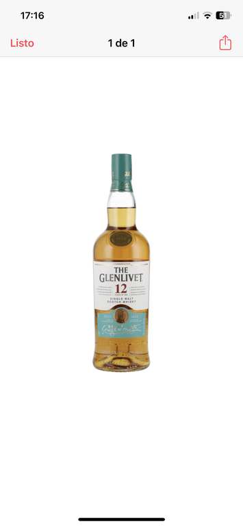 Cornershop: Whisky The Glenlivet 12 (Bodega Alianza)