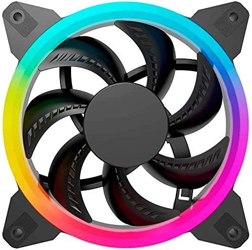 Amazon: Ventilador para PC Ocelot Gaming OGF01. 120 mm, Iluminación tipo arcoíris, 1200RPM, 4 pines.