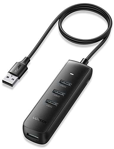Amazon: UGREEN Hub USB 5 Gbps, 4 puertos USB 3.0, cable de 1 metro. (Para los que no alcanzaron la oferta relámpago)