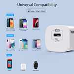 Amazon: Novtech Cargador USB C 20W, Portátil Carga Rápida Compatible con iPhone 13, 13 Pro MAX, 12, 11