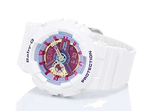Amazon: Reloj Casio Dama Baby G Blanco BA-112-7ACR Precio Bajo Historico